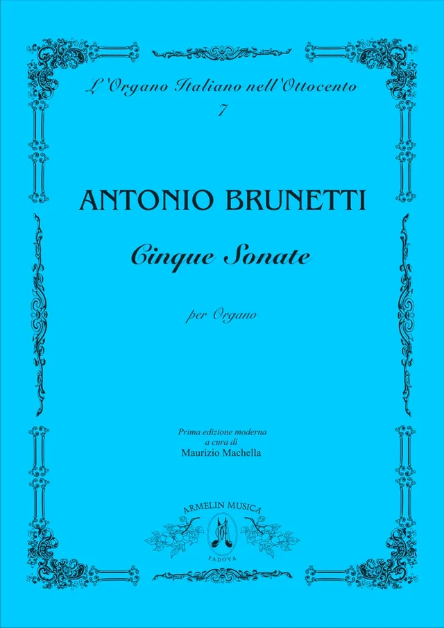 Armelin Musica Cinque sonate per organo noty pro varhany