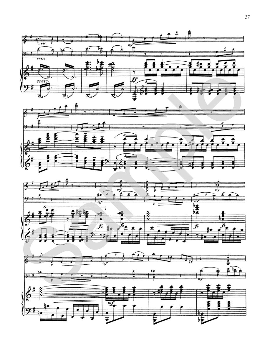 Hildegard Publishing Company Piano Trio g moll noty digitální vydání