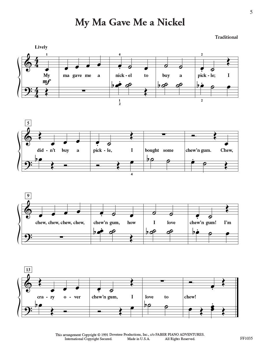 Faber ShowTime Piano Favorites noty pro klavír level 2A