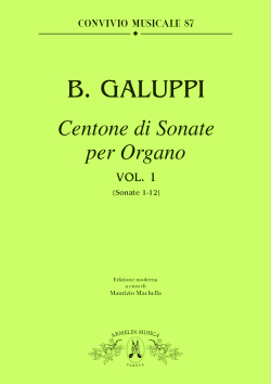 Armelin Musica Centone di Sonate per Organo vol. 1 noty pro varhany
