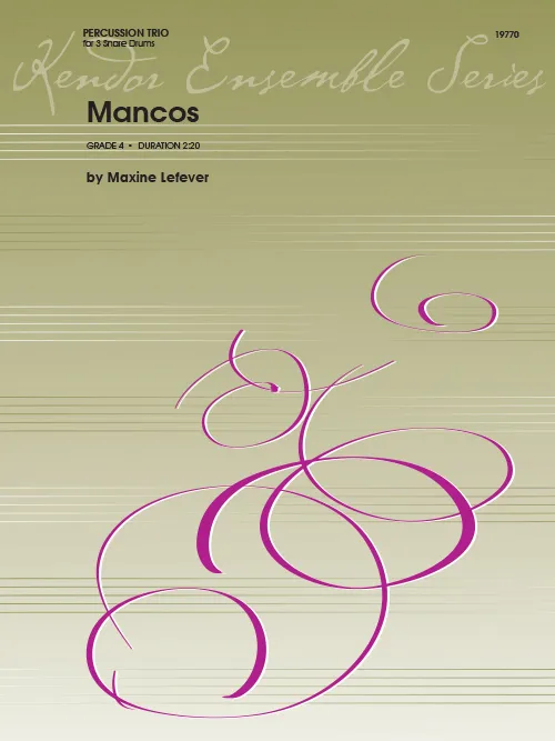 Kendor Music Mancos noty trio pro malý buben soutěžní