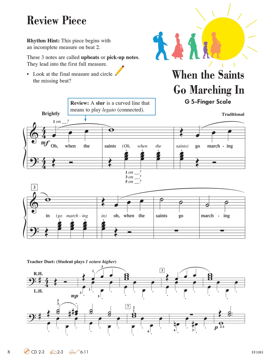Faber Piano Adventures Level 2A Lesson Book 2nd Edition noty