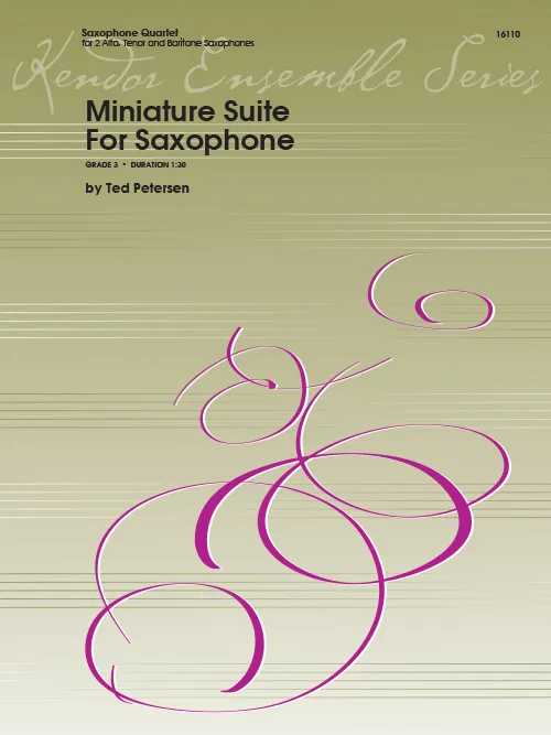 Kendor Music Miniature Suite noty sax kvartet