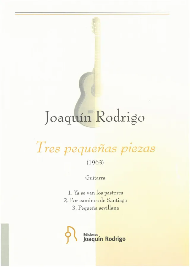 Ediciones Joaquín Rodrigo Tres pequeñas piezas noty pro kytaru