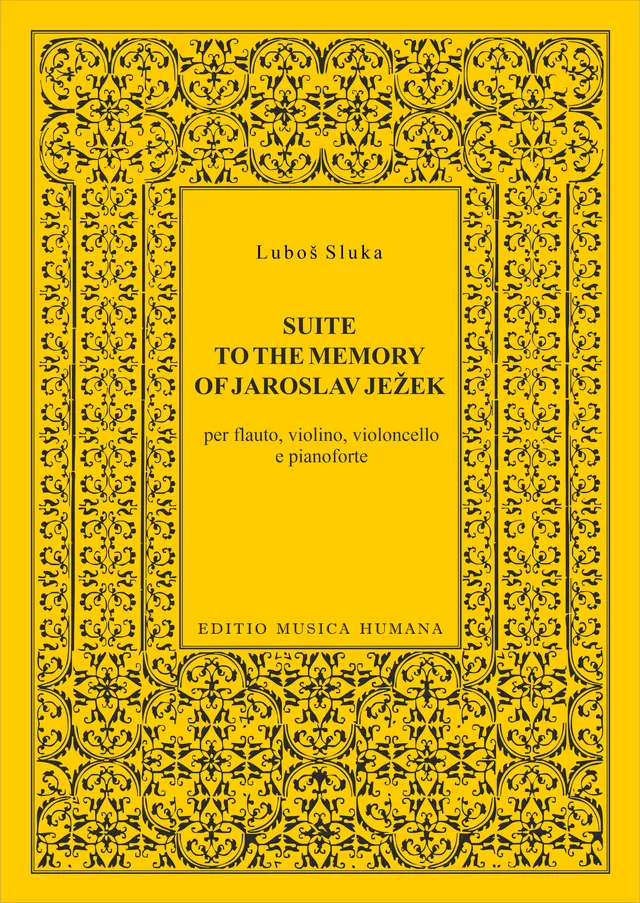 Editio Musica Humana Suite to the Memory of Jaroslav Ježek noty s flétnou 48 stran