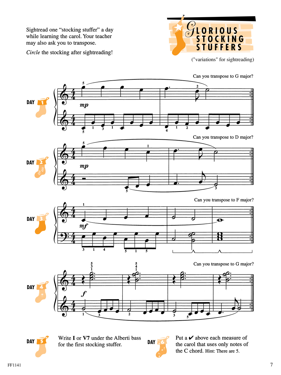 Faber Piano Adventures Level 3A Christmas noty vánoční