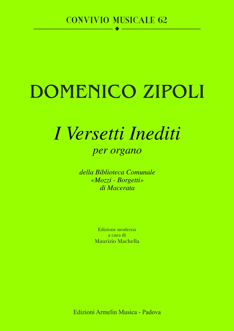 Armelin Musica Versetti inediti per organo di Macerata noty