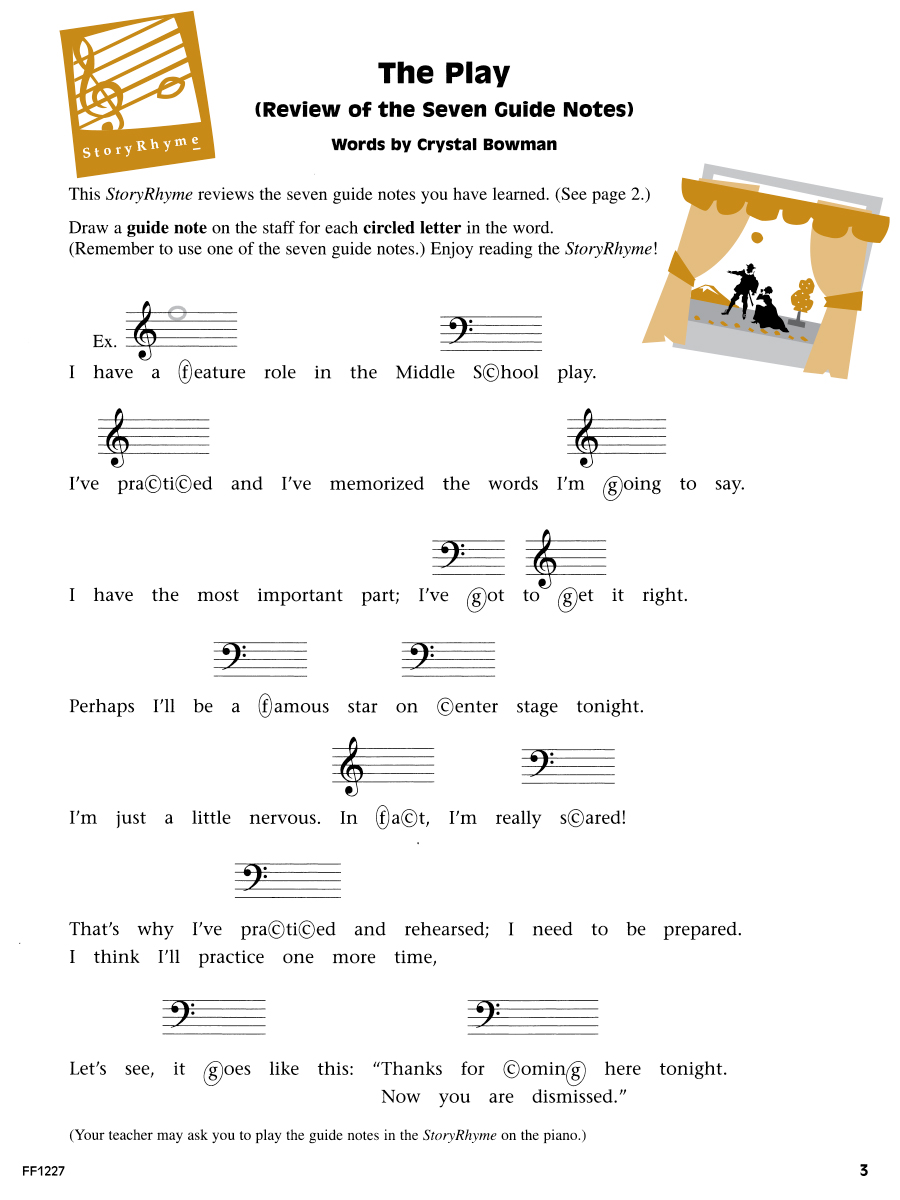 Faber I Can Read Music Book 3 noty pro klavír