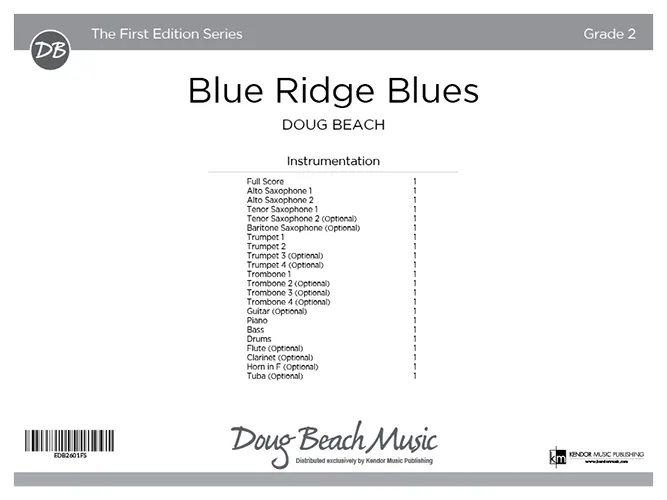 Kendor Music Blue Ridge Blues noty partitura