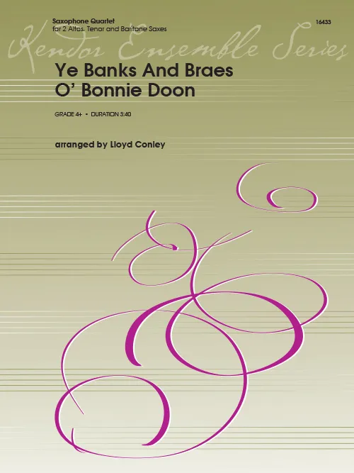 Kendor Music Ye Banks and Braes noty pro saxofonové kvarteto