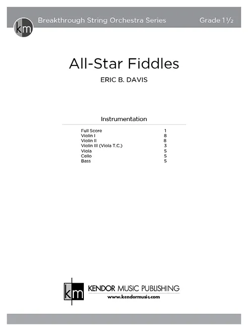 Kendor Music All-Star Fiddles partitura pro smyčce
