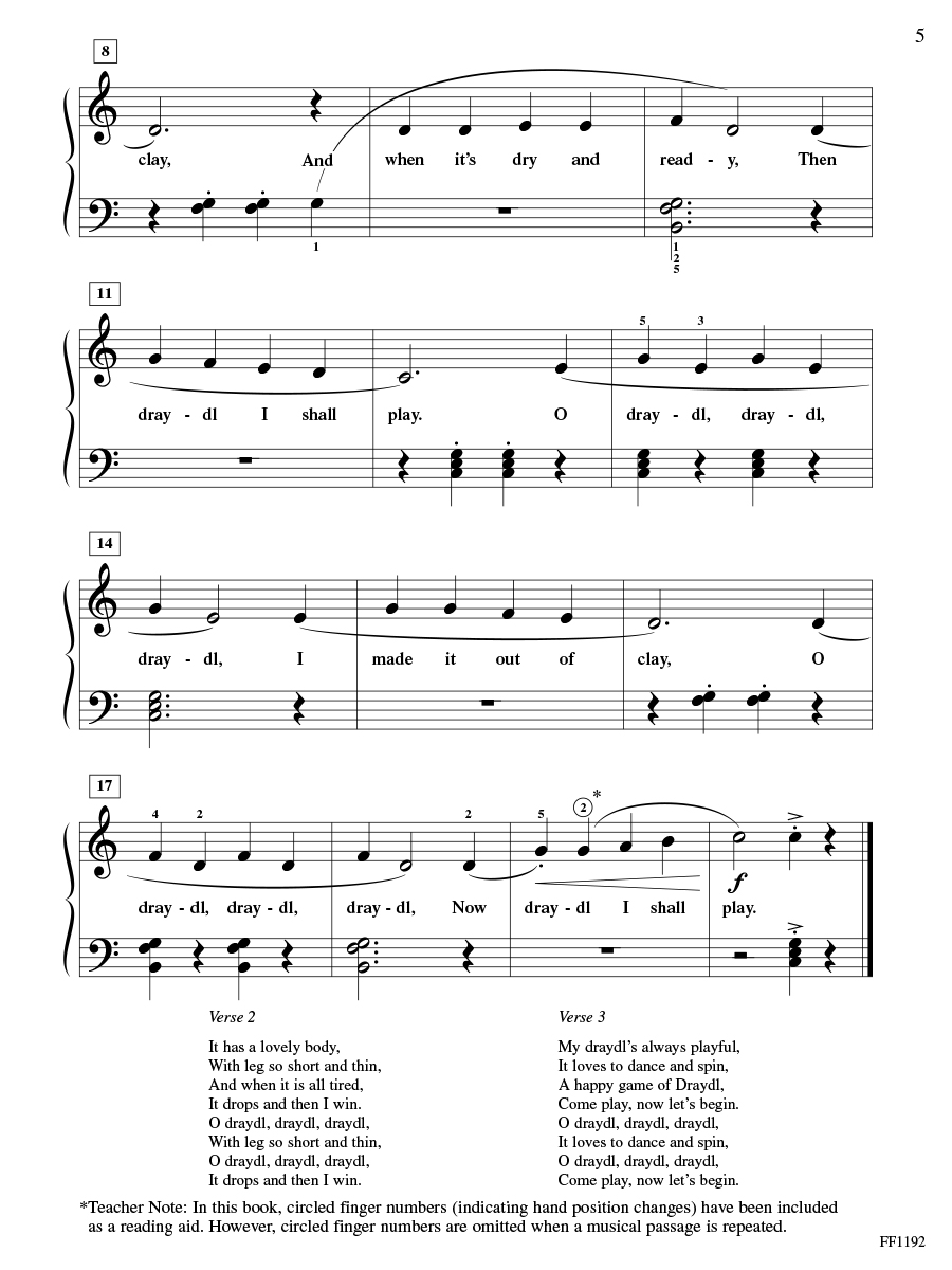 ChordTime Piano Jewish Favorites noty pro klavír 2B