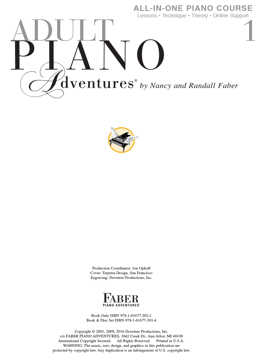 Faber Adult Piano Adventures All-in-One Course Book 1 noty spirálová vazba