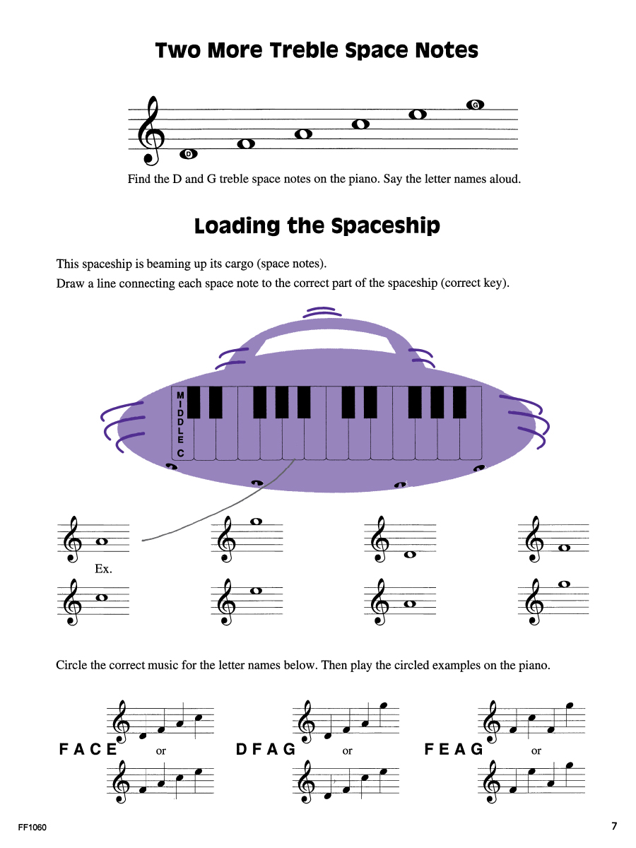 Faber I Can Read Music Book 2 cvičení čtení not