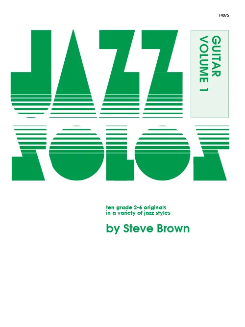 Kendor Music Jazz Solos noty pro kytaru etudy