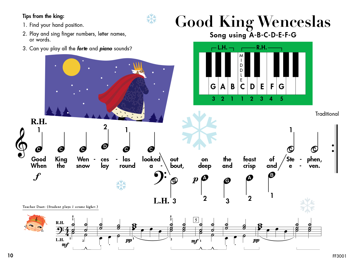 My First Piano Adventure Christmas Book A koledy pre-reading