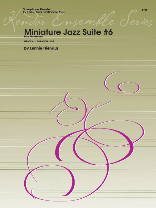 Kendor Music Miniature Jazz Suite #6 noty pro saxofonový kvartet