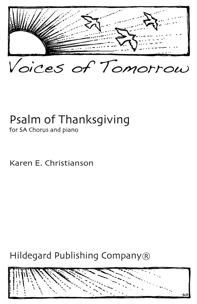 Hildegard Publishing Psalm of Thanksgiving noty pro sbor SA s klavírem