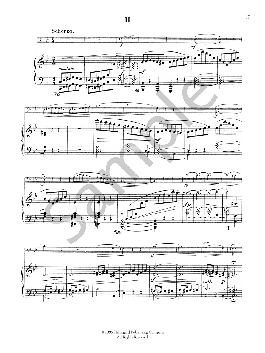 Hildegard Publishing Company Sonata Op. 47 Mayer noty cello klavír