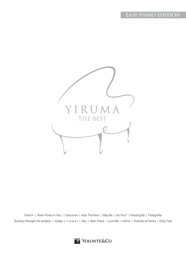 Volonte & Co Yiruma The Best noty snadné klavír