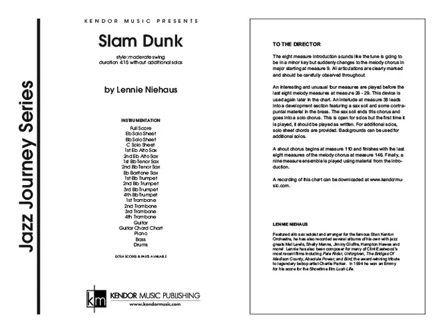 Kendor Music Slam Dunk noty plná partitura swing