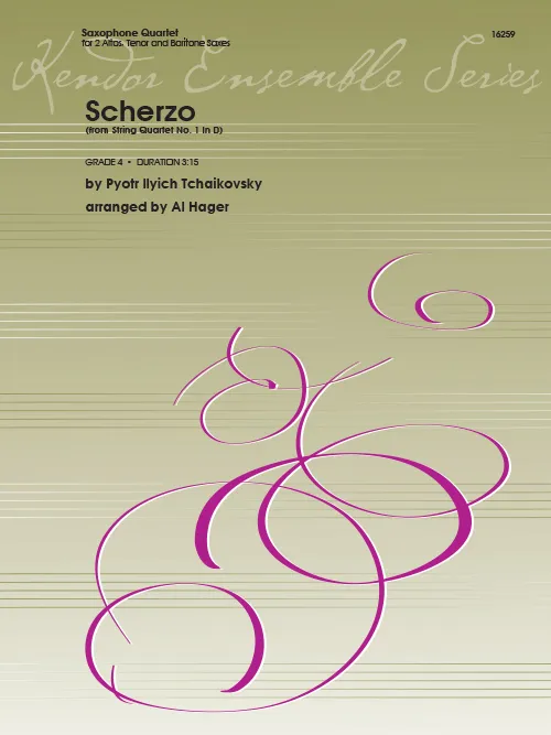 Kendor Music Scherzo noty pro saxofonové kvarteto