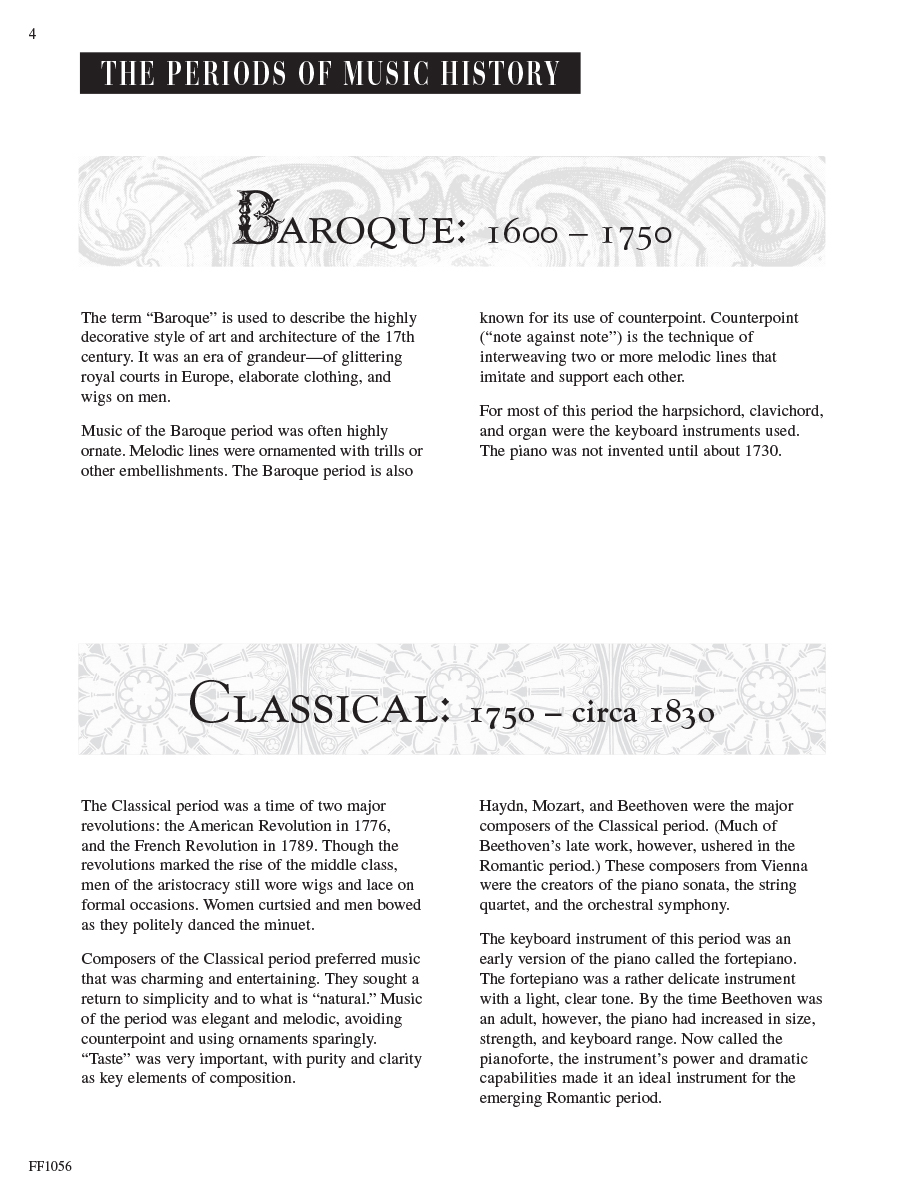 Faber Piano Literature 3 partitura klasický repertoár