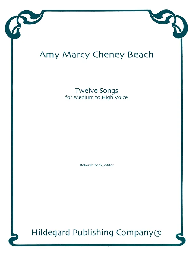 Hildegard Publishing Twelve Songs Beach noty střední vysoký hlas