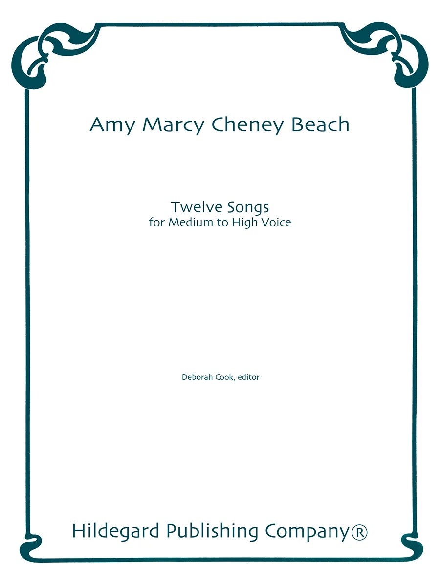 Hildegard Publishing Twelve Songs Beach noty střední vysoký hlas
