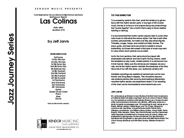 Kendor Music Las Colinas partitura salsa pro orchestr