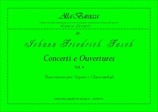 Armelin Musica Concerti e Ouvertures vol. 4 partitura
