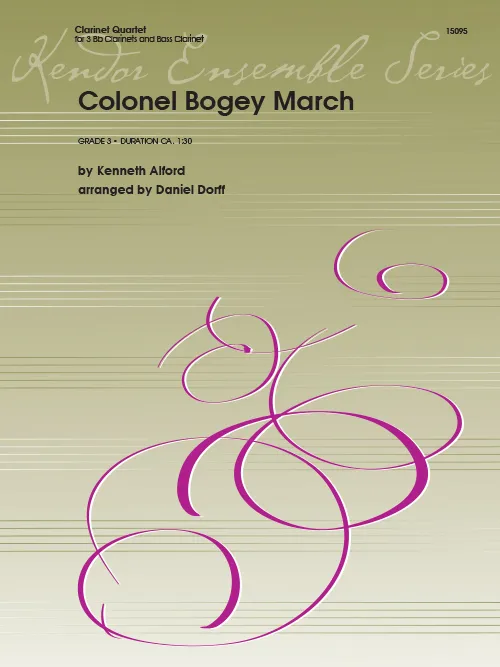 Kendor Music Colonel Bogey March noty pro klarinetové kvarteto