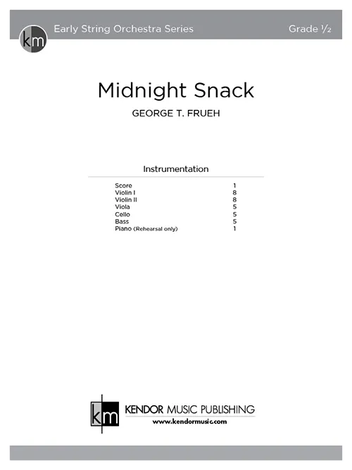 Kendor Music Midnight Snack partitura full score smyčce