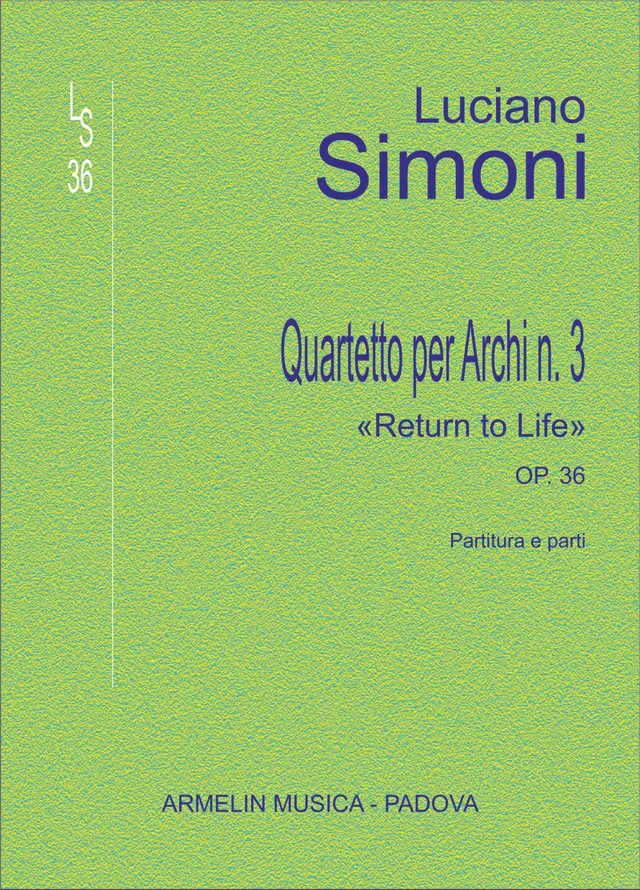 Armelin Musica Quartetto n. 3 op. 36 noty smyčce