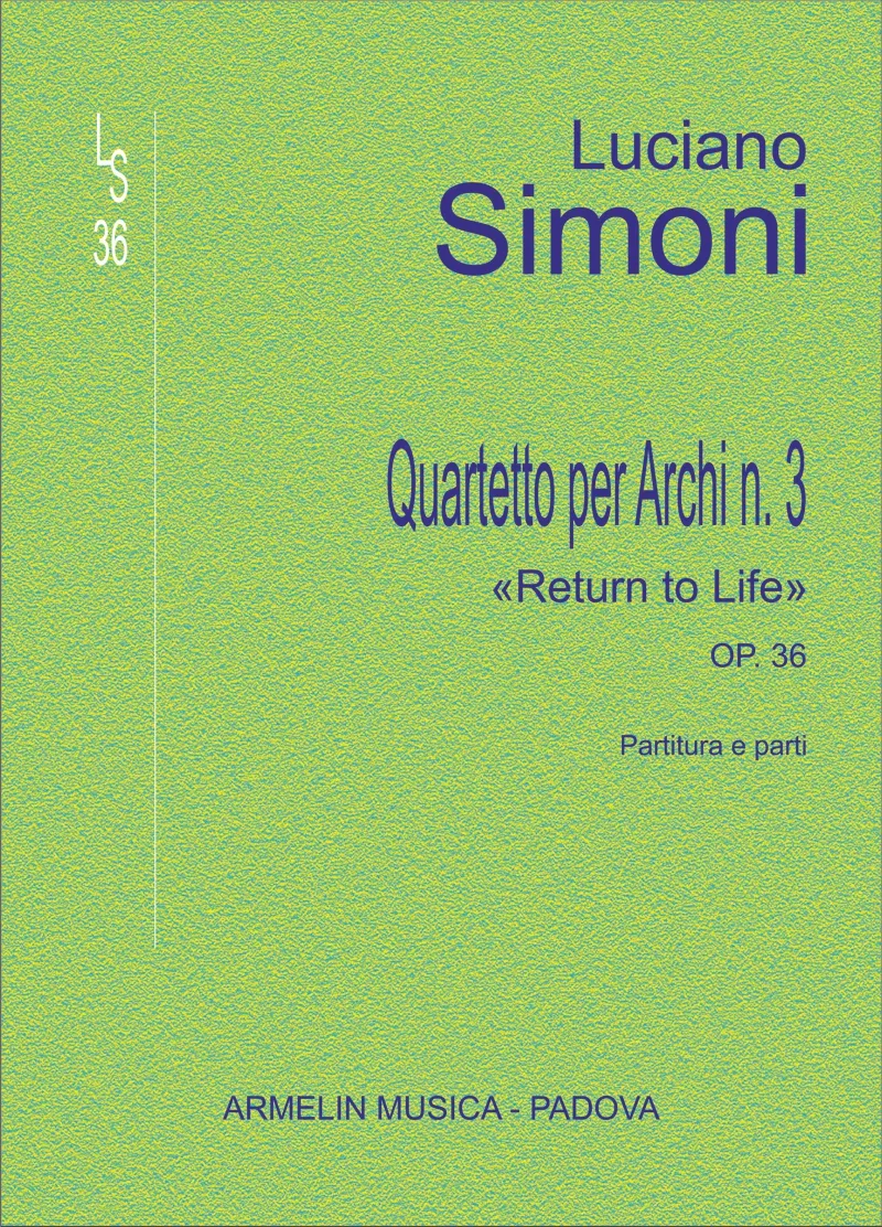 Armelin Musica Quartetto n. 3 op. 36 noty smyčce