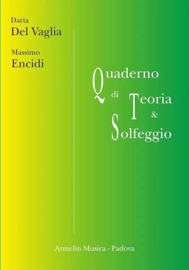 Armelin Musica Quaderno di Teoria e Solfeggio sešit