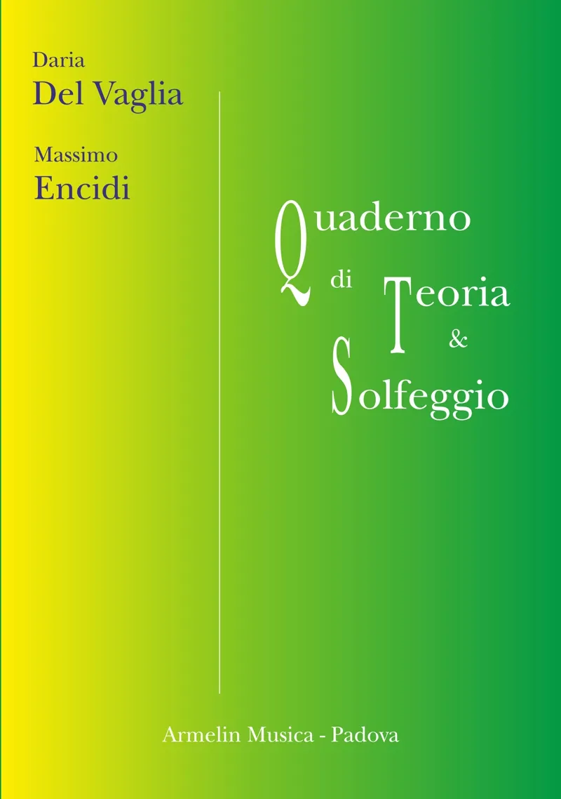 Armelin Musica Quaderno di Teoria e Solfeggio sešit