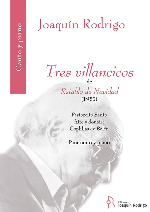 Ediciones Joaquín Rodrigo Tres villancicos noty zpěv klavír