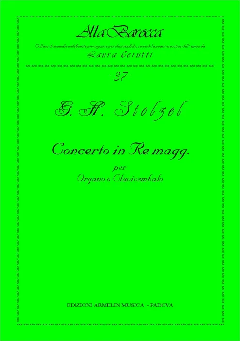Armelin Musica Concerto in Re maggiore noty tištěné vydání