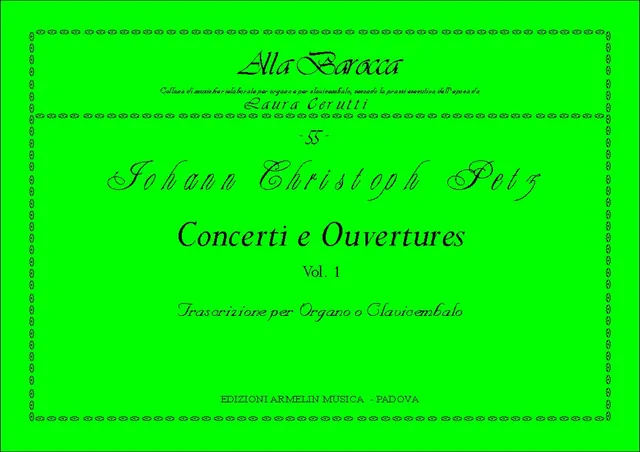 Armelin Musica Concerti e Ouvertures vol. 1 partitura