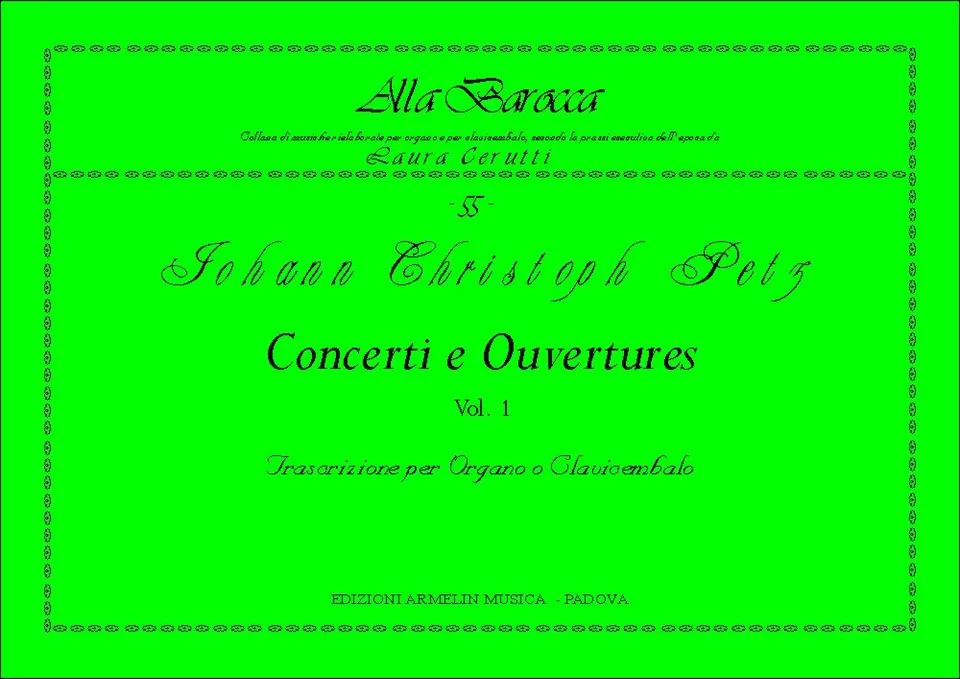 Armelin Musica Concerti e Ouvertures vol. 1 partitura