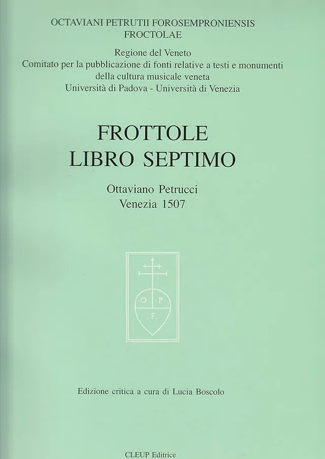 Armelin Musica Frottole Libro Septimo noty zpěvník