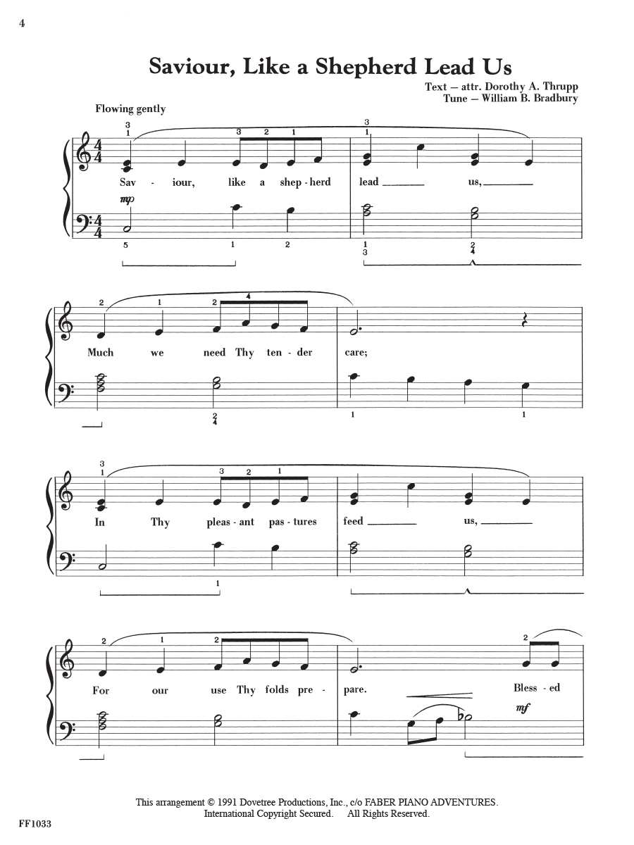 Faber FunTime Piano Hymns noty pro klavír level 3