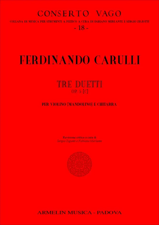 Armelin Musica 3 Duetti op. 5 noty pro duo