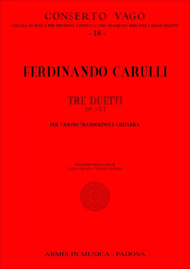 Armelin Musica 3 Duetti op. 5 noty pro duo