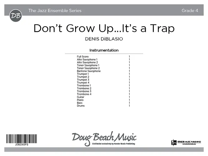 Kendor Music Don’t Grow Up partitura 7/4 pro band