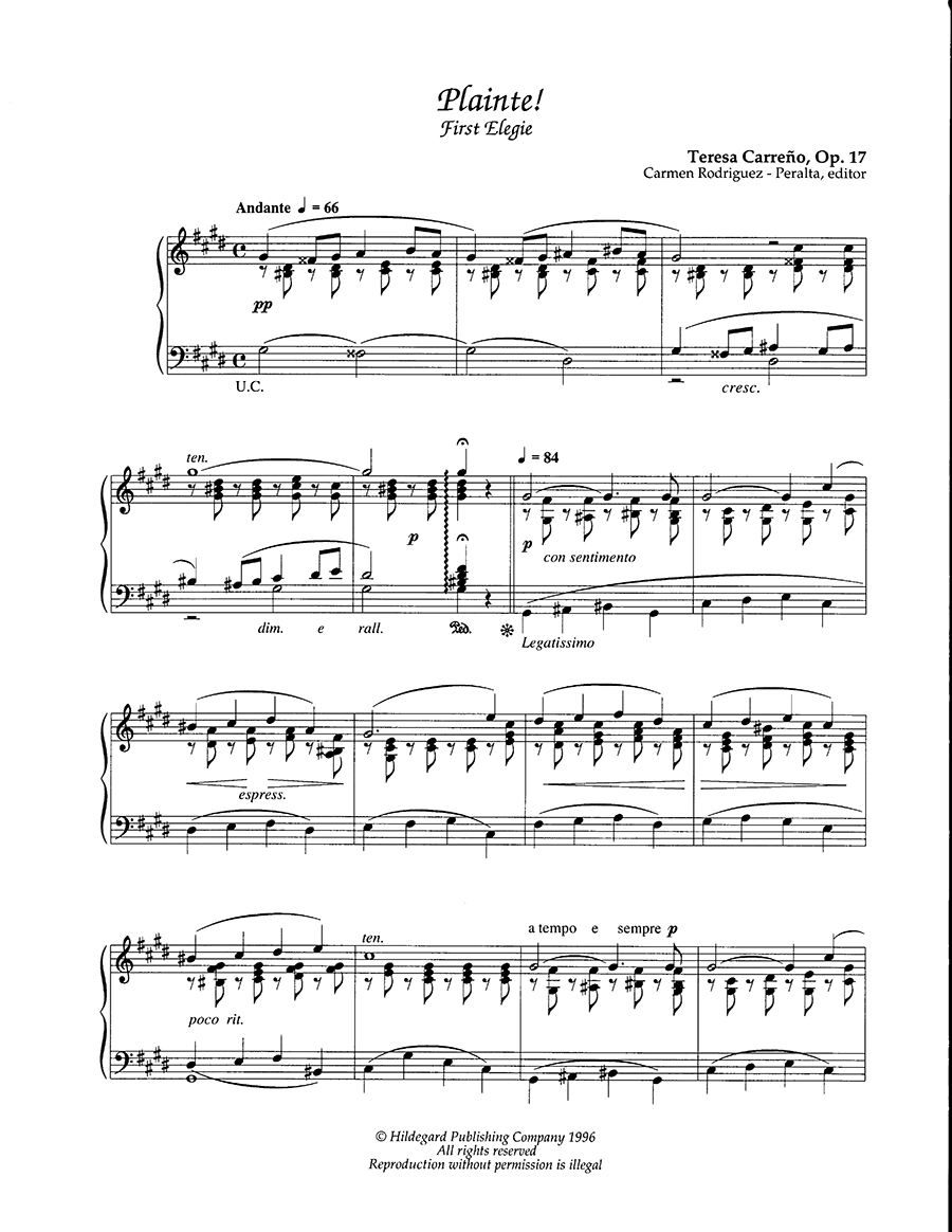 Hildegard Publishing Carreño Music for Piano noty 7 skladeb