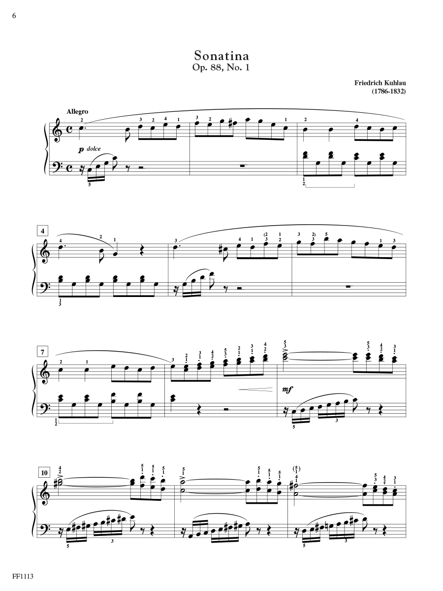 Faber Piano Adventures Piano Sonatinas Book 4 noty pro klavír