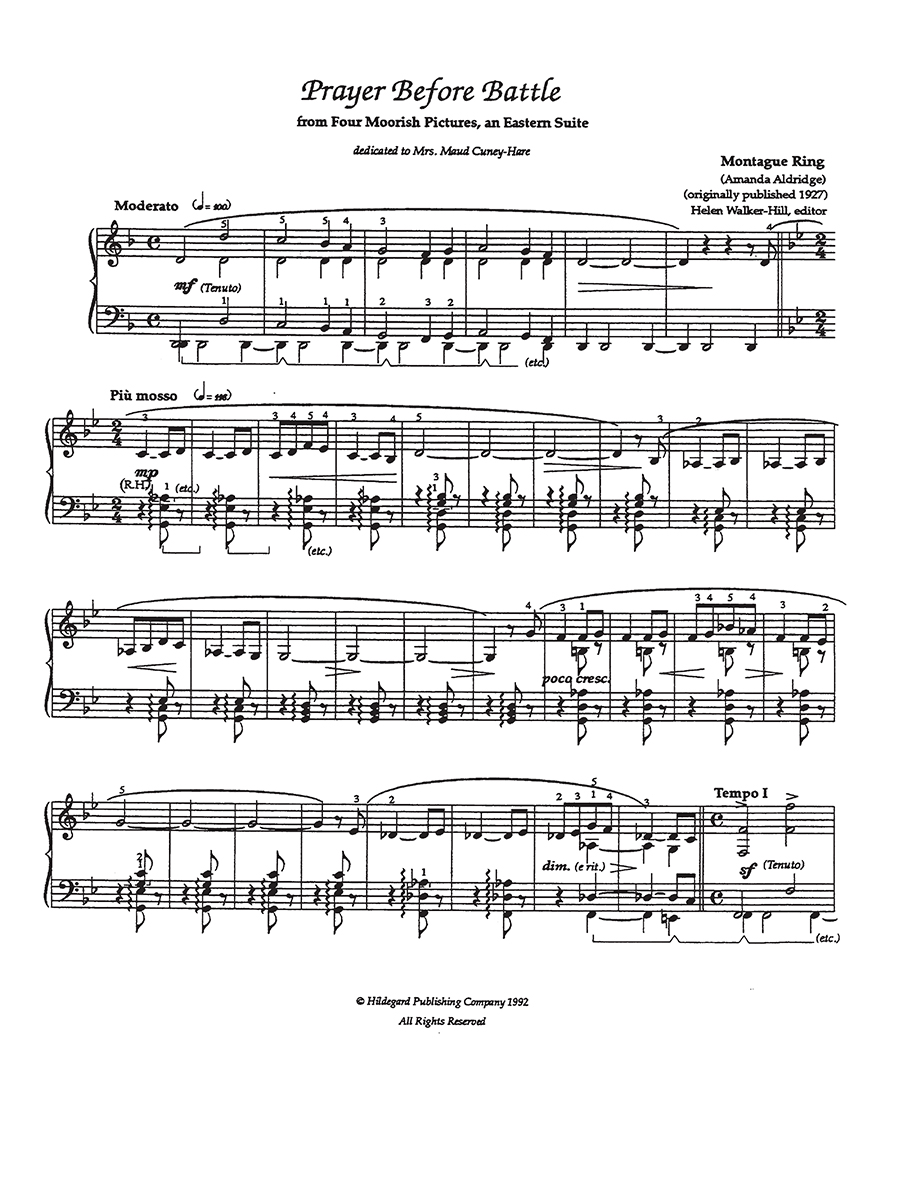 Hildegard Black Women Composers Century of Piano Music noty klavír