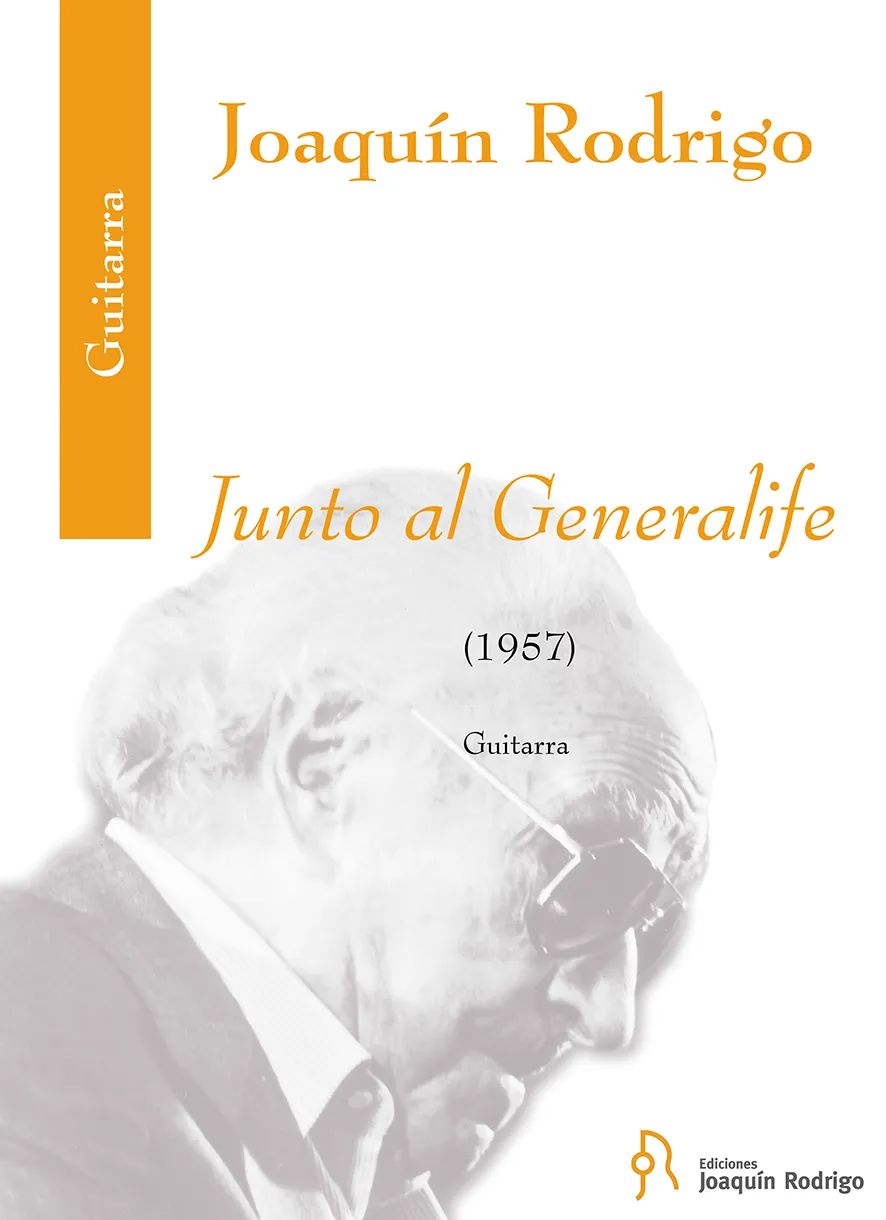 Ediciones Joaquín Rodrigo Junto al Generalife noty pro kytaru první vydání